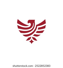 Modelo de vetor de design de logotipo Phoenix, ilustrações para ícones ou logotipos