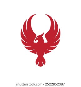 Modelo de vetor de design de logotipo Phoenix, ilustrações para ícones ou logotipos