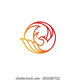phoenix, logo, designs, illustrations, vectors, silhouettes, line art, for business consulting, which are developed and modern

