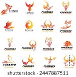 Phoenix Logo designs template vector illustration