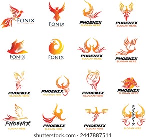 Phoenix Logo designs template vector illustration