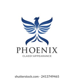 Logo-Vorlage des Phoenix-Adlers und des Vogellogos