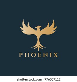 Phoenix logo. Easy to change size, color and text