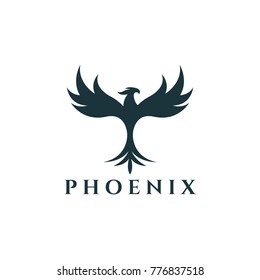 Phoenix logo. Easy to change size, color and text