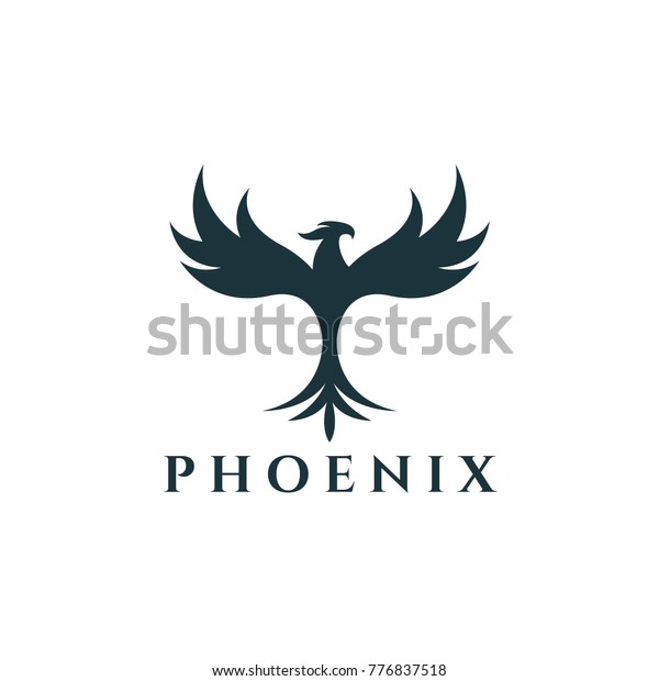 Phoenix Logo Easy Change Size Color Stock Vector (Royalty Free) 776837518