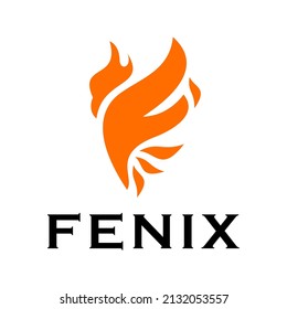 Phoenix logo. Fenix logo design. Fire bird