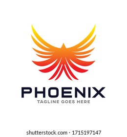 Phoenix Bird Logo Modern Illustration Stock Vector (Royalty Free) 648391255