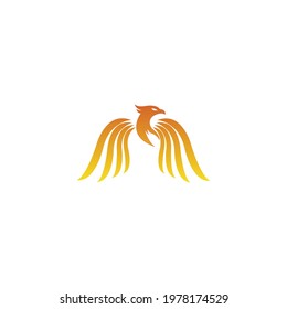 Phoenix Logo flying bird abstract design vector template. eagle eagle soaring eagle concept icon Logotype.