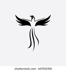 phoenix logo, icon animal