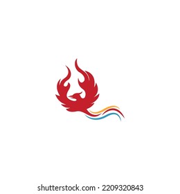 Phoenix logo icon design illustration