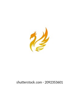 Phoenix logo icon design template vector illustration