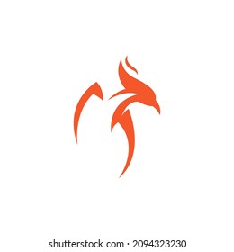 Phoenix logo icon design template vector illustration