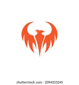 Phoenix logo icon design template vector illustration
