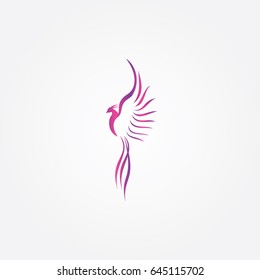 phoenix logo, icon flying