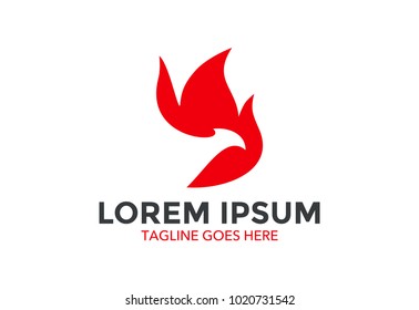phoenix logo. icon. vector illustration. simple and editable