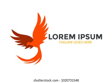 phoenix logo. icon. vector illustration. simple and editable