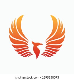 phoenix logo icon vector illustration template