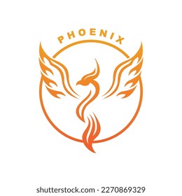Icono del logotipo de Phoenix, ilustración vectorial, diseño de plantillas, empresa de marca