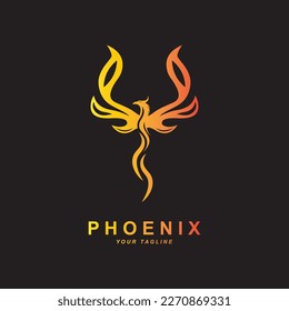 Phoenix Logo Symbol, Vektorgrafik, Vorlagendesign, Markenunternehmen