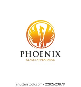 phoenix logo icon vector illustration template design