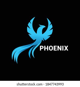 Phoenix logo icon vector template.