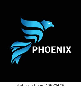 Phoenix logo icon vector template.