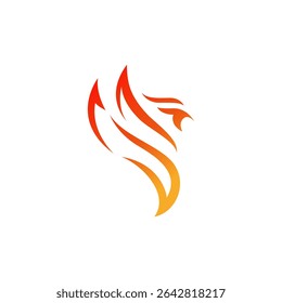 Phoenix Logo Illustration Design Template. head bird