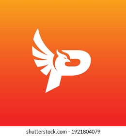 Logo de Phoenix con el concepto de letra P