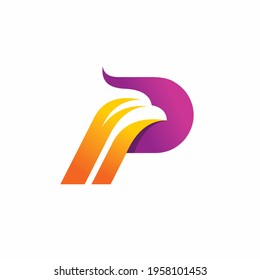 Logo de Phoenix con el concepto de letra P