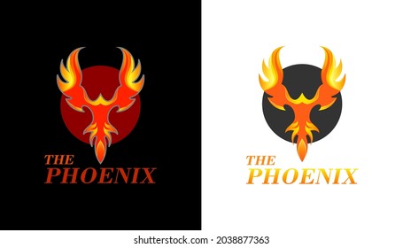 phoenix logo with modern concept. vector illustration