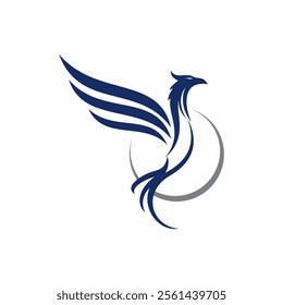 phoenix logo simple clean and elegance