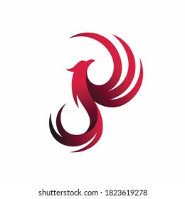 phoenix logo with simple concept