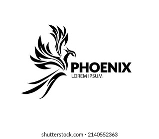 phoenix logo for sports logo e-sports or courier delivery goods and fast delivery business