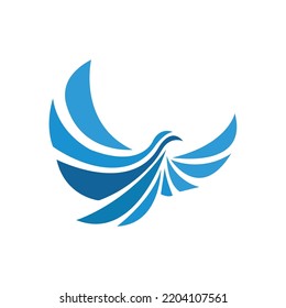 Phoenix logo symbol, vector concept design, modern abstract flying phoenix bird vector, Fire bird phoenix logo design.