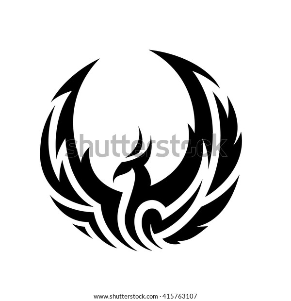 Phoenix Logo Template Stock Vector (Royalty Free) 415763107
