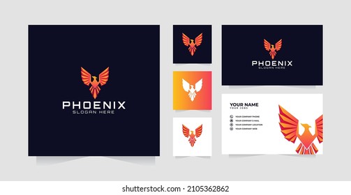 Phoenix Logo Template and business card