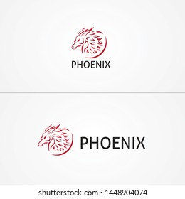 Phoenix logo template for company or personal