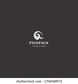 Phoenix logo template design in Vector illustration 