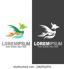 phoenix logo template, eagle logo vector