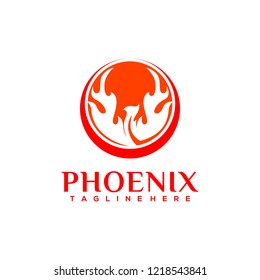 Phoenix Logo Template Fire Bird Eagle Logo