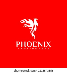Phoenix Logo Template Fire Bird Eagle Logo
