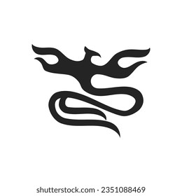 plantilla de logotipo de phoenix Aislado. Identidad de marca. Gráfico de vectores de resumen de iconos