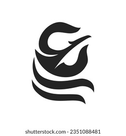 phoenix logo template Isolated. Brand Identity. Icon Abstract Vector graphic