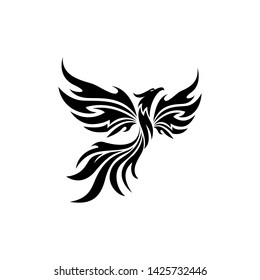 Phoenix Logo template stand alone for your company in black and white