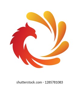 Phoenix logo template - Vector