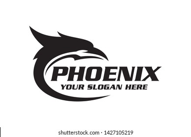 Phoenix logo template vector illustration
