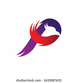 Phoenix Logo that formed letter P