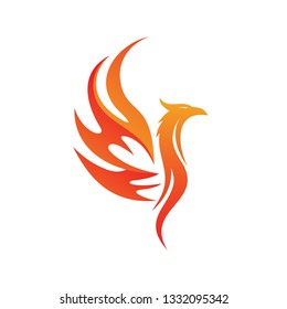 Phoenix Logo Vector Stock Vector (Royalty Free) 1332095342