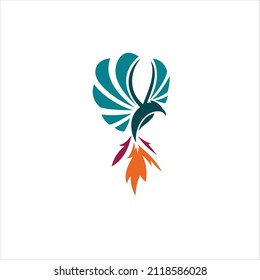 phoenix logo vector abstract template