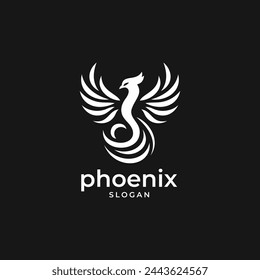 Phoenix logo vector. EPS 10 editable vector